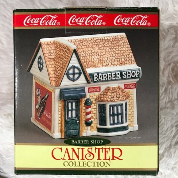 Vintage Coca-Cola Canister Collection 'Barber Shop' Miniature Canister - Picture 3 of 8
